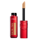 L'Oreal Skin Ink concealer with red casing and beige applicator on white background