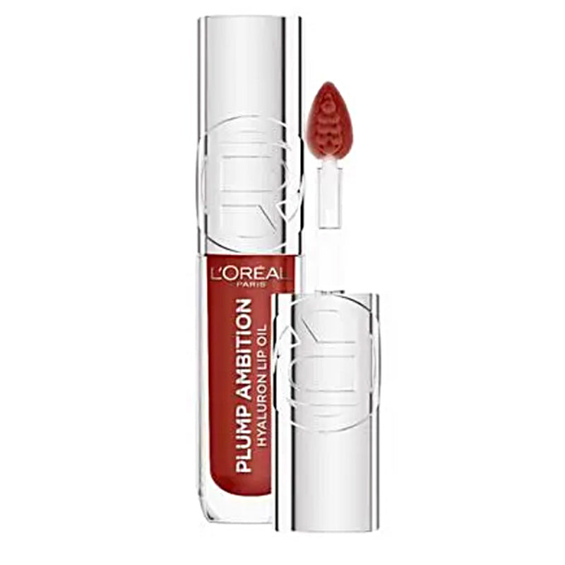 L'Oreal Paris Plump Ambition Hyaluronic Lip Oil on a white background