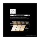 Ultra Platinum hair color shade guide on a black background