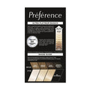 Preferènce Ultra Platinum Bleach shade guide packaging on a white background