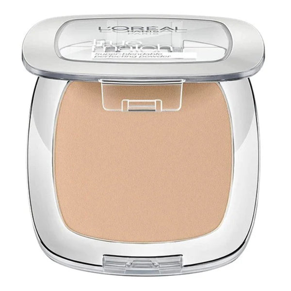 L'Oreal Paris powder compact on a white background