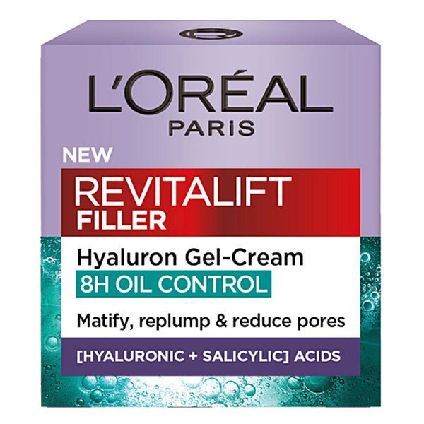 L'Oreal Paris Revitalift Filler Hyaluron Gel-Cream packaging on a white background