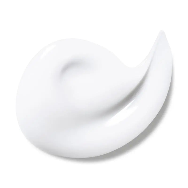 White cream or lotion swatch on a white background