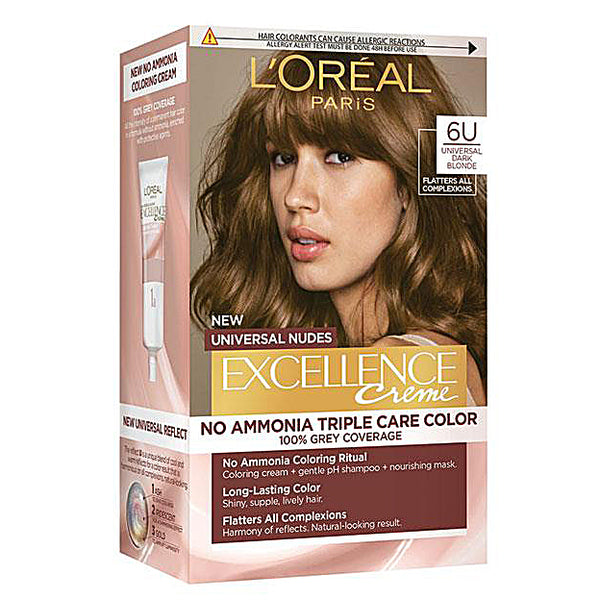 L'Oreal Excellence Creme Nude 6U Universal Dark Blonde