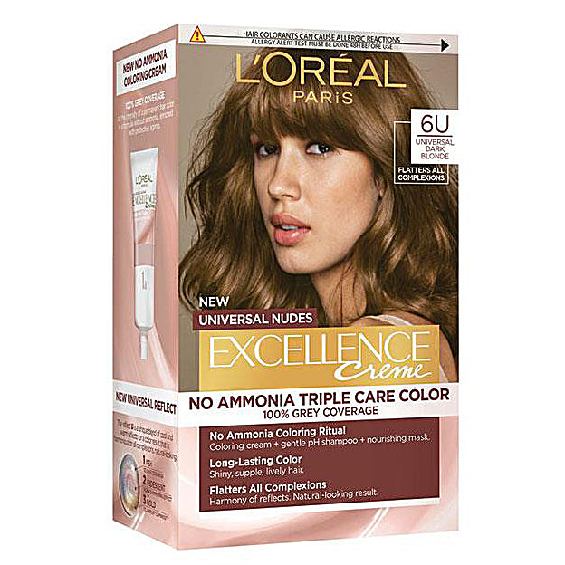 L'Oreal Excellence Creme Nude 6U Universal Dark Blonde