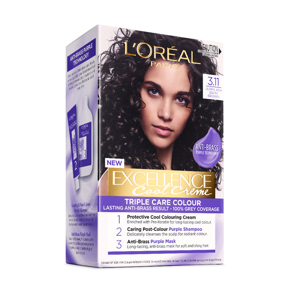 Loreal Excellence Cool Crème 3.11 Ultra Ash Dark Brown
