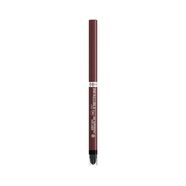 Lip liner pencil with 'Infallible' branding on a white background