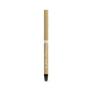 Gold eyeliner pencil on a white background