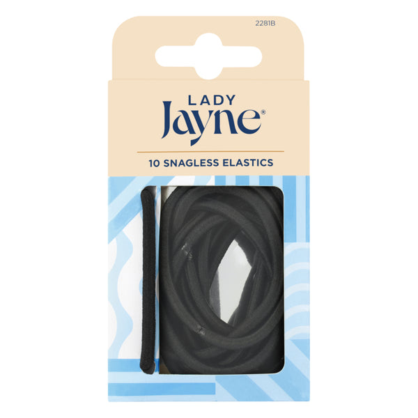 Lady Jayne Brown Snagless Thick Elastics - 10 Pack