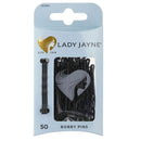 Lady Jayne Black Bobby Pins 4.5cm - 50 Pack