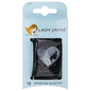 Lady Jayne Black Super Hold Sport Elastics - 18 Pack