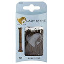 Lady Jayne Brown Bobby Pins 4.5cm - 50 Pack