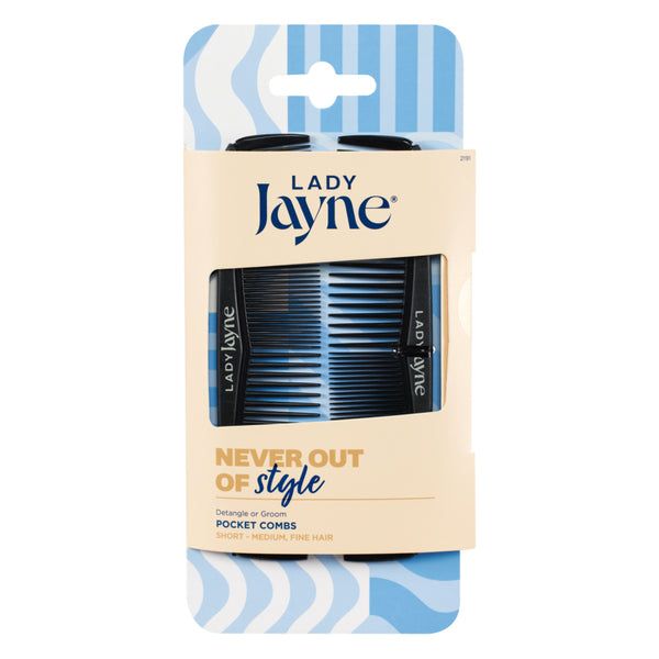 Lady Jayne Pocket Comb - 2 Pack