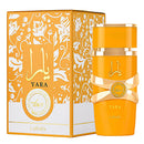 Yara Lattefa perfume bottle and packaging with decorative design