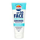 LeTan SPF 50 Face Sensitive Sunscreen tube on a white background