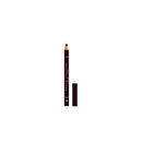 Brown eyeliner pencil with cap on a white background
