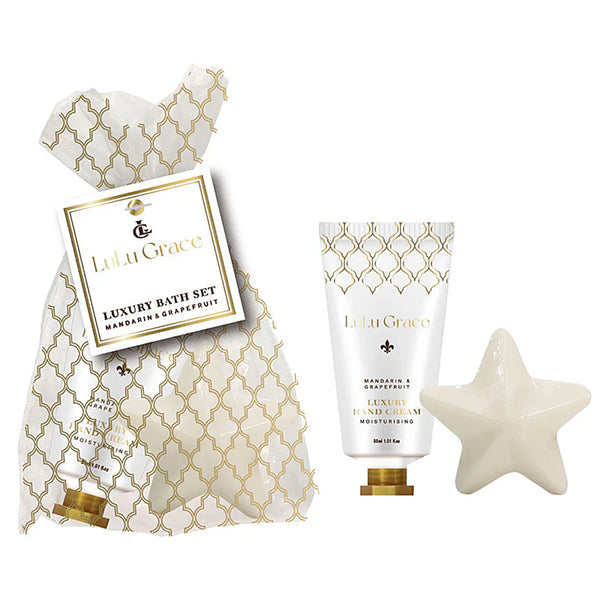 Lulu Grace Mandarin & Grapefruit 2 Piece Luxury Bath Gift Set