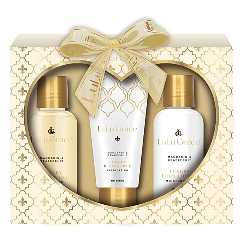 Lulu Grace Mandarin & Grapefruit 3 Piece Luxury Bath & Body Gift Set