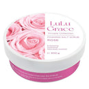 Lulu Grace Foaming Body Scrub 300g - Rose on a white background