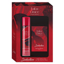 Lulu Grace Seduction perfume set packaging with red and black design
