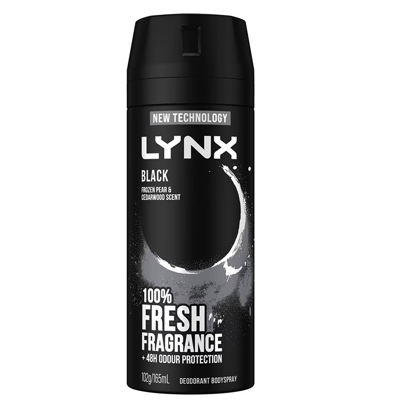 Lynx Deodorant Body Spray Black 165ml