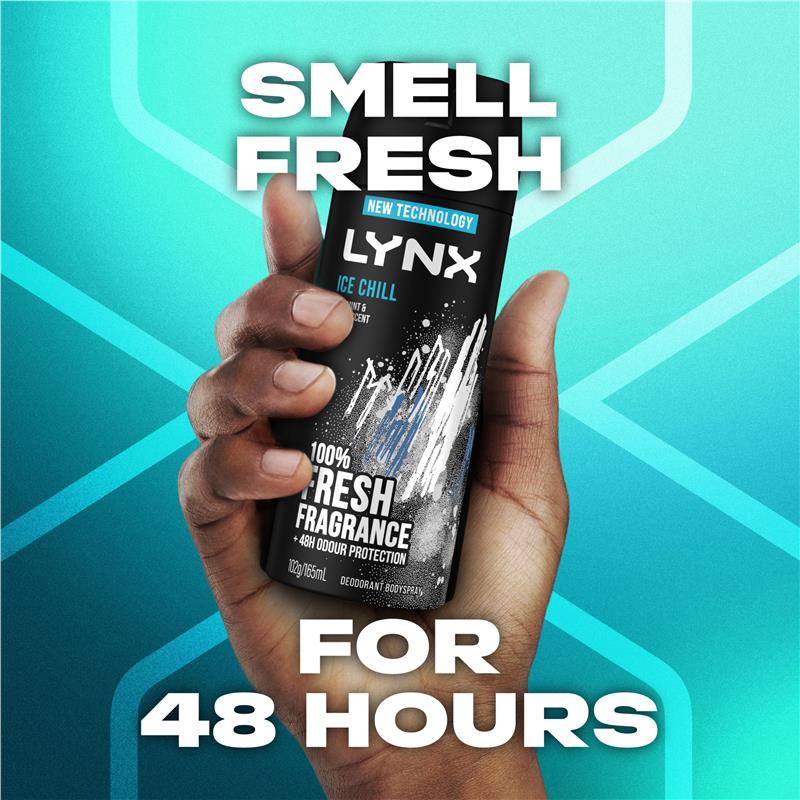 Lynx Deodorant Body Spray Ice Chill 165ml