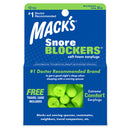 Mack's Snore Blockers Soft Foam Ear Plugs 12 Pairs