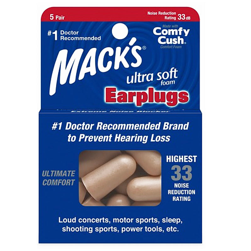 Mack's Ultra Soft Foam Ear Plugs 5 Pairs