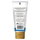 Back view of a white squeeze tube of Gold Magnesium Muscle Cream with a beige cap, showing product details, usage instructions, and a barcode on a white background.