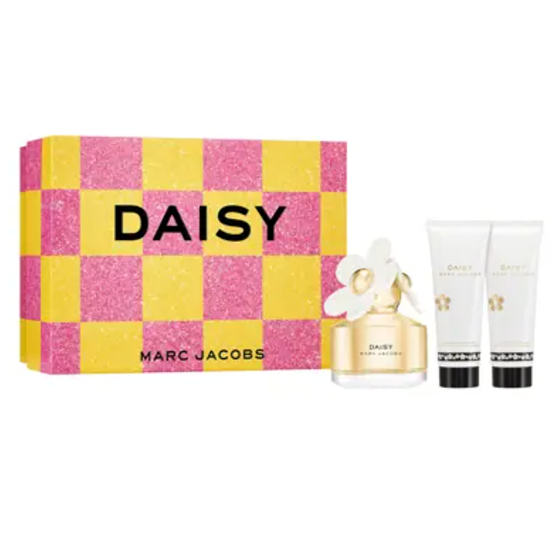 Marc Jacobs Daisy 3 Piece Gift Set - Eau de Toilette 50ml, Body Lotion 75ml & SHower Gel 75ml