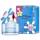 Daisy Marc Jacobs Murakami perfume bottle and packaging with cartoon flower design.