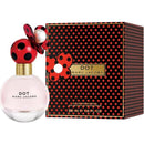 Marc Jacobs Dot perfume bottle and packaging on a white background