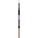 Eyebrow pencil with a clear cap on a white background