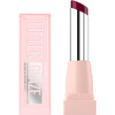 Maybelline Lip Glaze oil balm with pink packaging on a white background