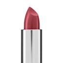 Lipstick with a silver case on a white background