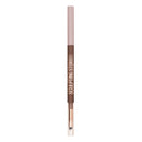 Sculpting stick with brown and gold design on a white background