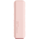Pink Maybelline lip balm on a white background