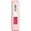 Pink electronic device with a barcode label on a white background