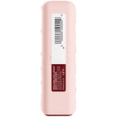 Pink electronic device with a barcode and text on a white background