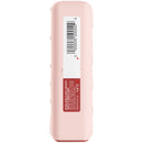Pink electronic device with a barcode label on a white background