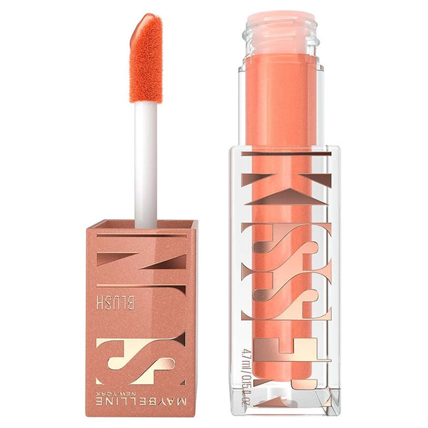 Maybelline lip gloss with applicator on a white background