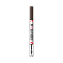 Eyebrow pencil with brown cap and white body on a white background