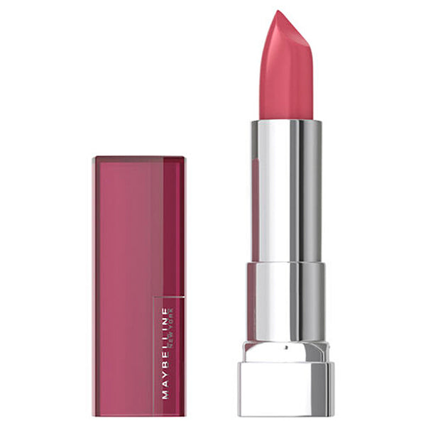 Maybelline lipstick with case on a white background