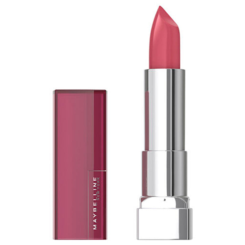 Maybelline lipstick with case on a white background