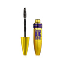 Maybelline Colossal Big Shot mascara with yellow tube and black brush on white background