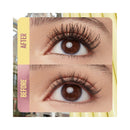Before and after comparison of eyelashes with 'After' on the right and 'Before' on the left.