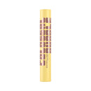 Maybelline mascara tube with yellow cap and body on a white background