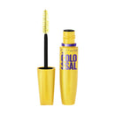 Yellow mascara with black wand on a white background