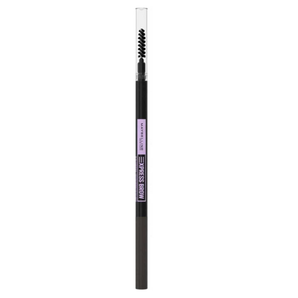 Eyebrow pencil with brush tip on a white background