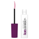 Maybelline Lash Mask mascara with purple casing and white body on a white background